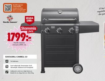 ICA Maxi Nordic Season Gasolgrill erbjuda