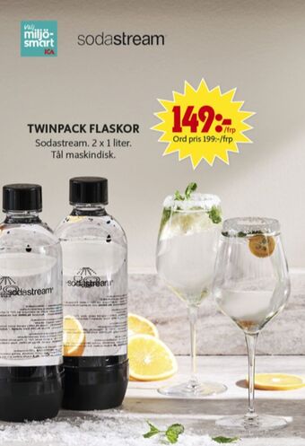 ICA Maxi Sodastream Flaskor erbjuda