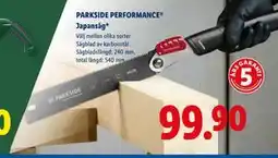 Lidl PARKSIDE PERFORMANCE Japansåg, SEK 99.9 erbjuda