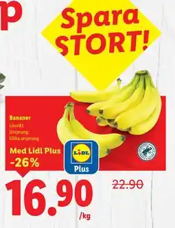 Lidl Bananer, Pris i appen erbjuda