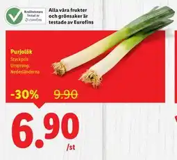 Lidl Purjolök, SEK 6.9 erbjuda