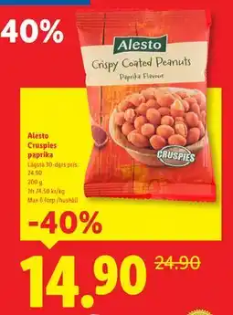 Lidl Alesto Cruspies paprika, SEK 14.9 erbjuda