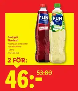 Lidl Fun Light Blandsaft, SEK 46 erbjuda