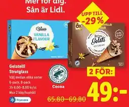 Lidl Gelatelli Strutglass, SEK 49 erbjuda