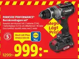 Lidl PARKSIDE PERFORMANCE Borrskruvdragare set, Pris i appen erbjuda
