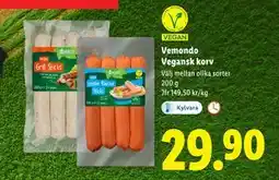Lidl Vemondo Vegansk korv, SEK 29.9 erbjuda