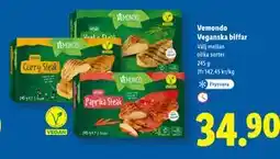 Lidl Vemondo Veganska biffar, SEK 34.9 erbjuda