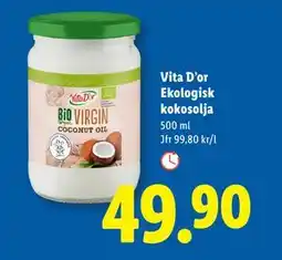 Vita D’or Ekologisk kokosolja, SEK 49.9