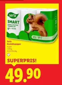Lidl Serla Hushållspapper, SEK 49.9 erbjuda