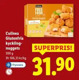 Lidl Culinea Glutenfria kycklingnuggets, SEK 31 erbjuda
