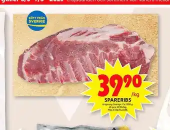 ICA Maxi Spareribs erbjuda