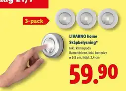 Lidl LIVARNO home Skåpbelysning, SEK 59.9 erbjuda
