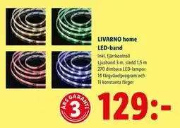 Lidl LIVARNO home LED-band, SEK 129 erbjuda