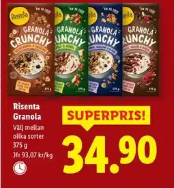 Risenta Granola, SEK 34.9