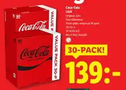Lidl Coca-Cola Läsk, SEK 139 erbjuda