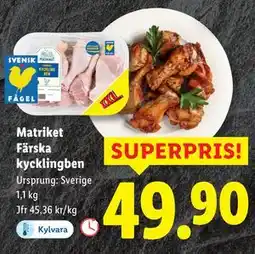 Lidl Matriket Färska kycklingben, SEK 49.9 erbjuda