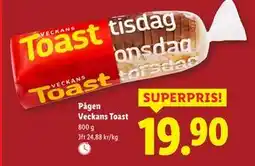 Lidl Pågen Veckans Toast, SEK 19.9 erbjuda