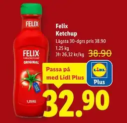 Lidl Felix Ketchup, Pris i appen erbjuda