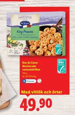 Lidl Duc de Coeur Marinerade vannameiräkor, SEK 49.9 erbjuda