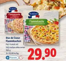 Lidl Duc de Coeur Flammkuchen, SEK 29.9 erbjuda