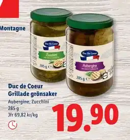 Lidl Duc de Coeur Grillade grönsaker, SEK 19.9 erbjuda