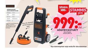 ICA Maxi Black&Decker Högtryckstvätt erbjuda