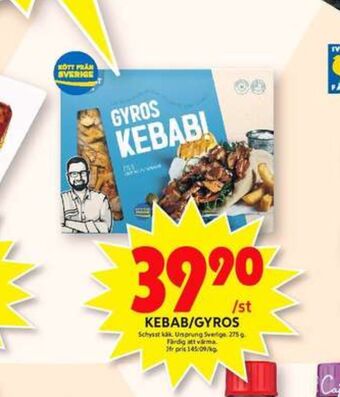 ICA Maxi Schysst käk Kebab erbjuda