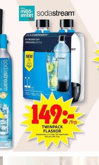 ICA Maxi Sodastream Flaskor erbjuda