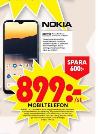 ICA Maxi Nokia 2.3 Mobiltelefon erbjuda