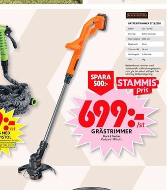ICA Maxi Black&Decker Grästrimmer erbjuda