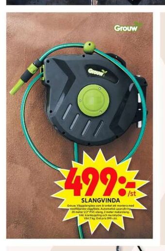 ICA Maxi Grouw Slangupprullare erbjuda