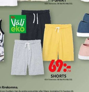 ICA Maxi ICA I love eco Shorts erbjuda
