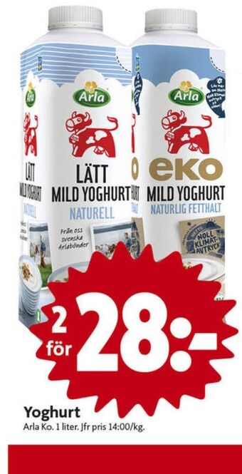ICA Nära Arla Yoghurt erbjuda