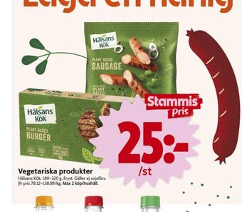ICA Nära Hälsans Kök Vegetarmat erbjuda