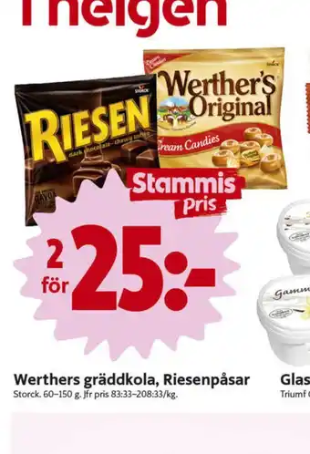 ICA Nära Werthers Original Godispåsar erbjuda