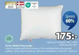 JYSK ROYAL NORDIC fiberkudde, SEK 175 erbjuda