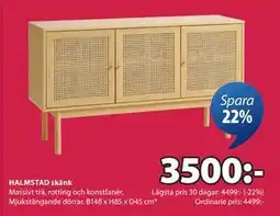 JYSK HALMSTAD skänk, SEK 3500 erbjuda