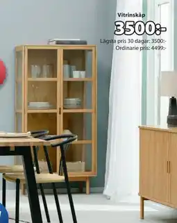 JYSK VESTERBY vitrinskåp, SEK 3500 erbjuda