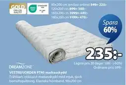 JYSK VESTREFJORDEN PT40 madrasskydd, SEK 235 erbjuda