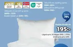 JYSK Kudde 50x60 cm, SEK 195 erbjuda