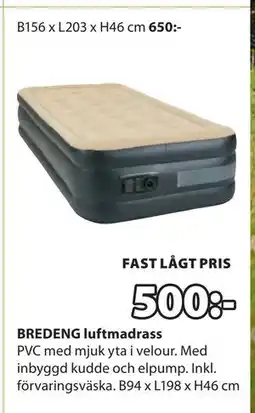 JYSK BREDENG luftmadrass erbjuda