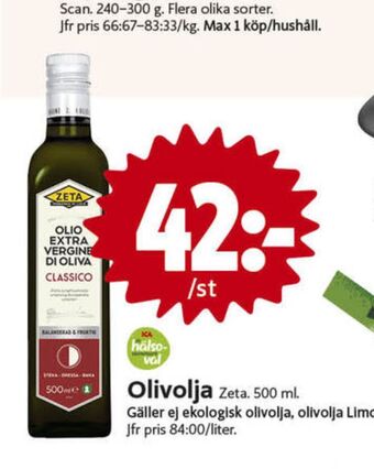 ICA Nära Zeta Olivolja erbjuda