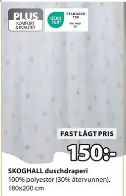 JYSK SKOGHALL duschdraperi, SEK 150 erbjuda