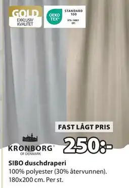 JYSK SIBO duschdraperi, SEK 250 erbjuda