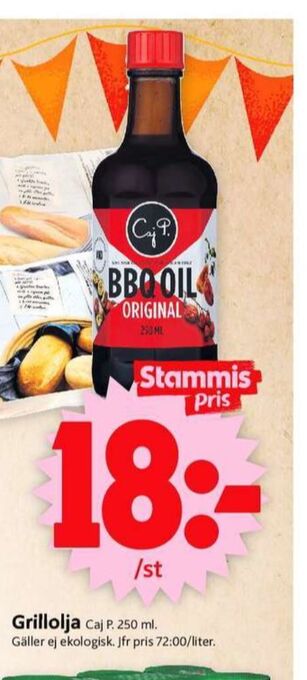 ICA Supermarket Caj P Grillolja erbjuda