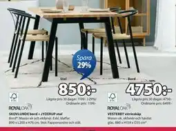 JYSK JYDERUP stol, SEK 850 erbjuda