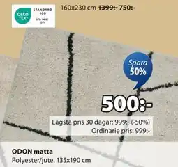 JYSK ODON matta erbjuda