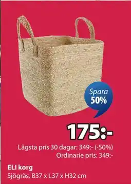 JYSK ELI korg, SEK 175 erbjuda