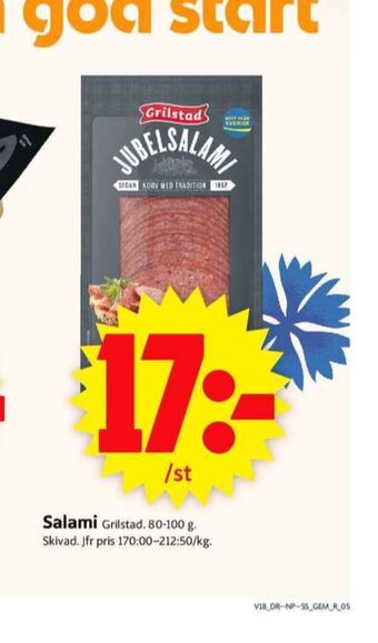 ICA Supermarket Grilstad Salami erbjuda