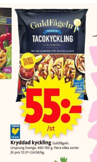 ICA Supermarket Guldfågeln Kycklingdelar erbjuda